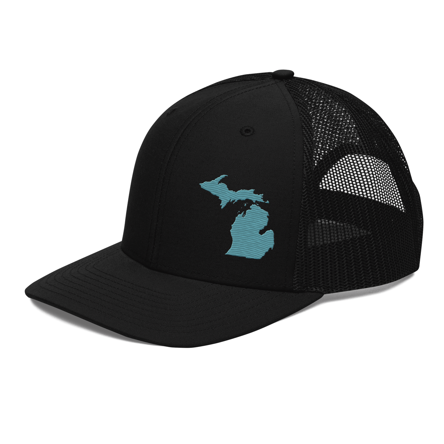 Michigan Vintage Trucker Hat | Huron Blue Outline