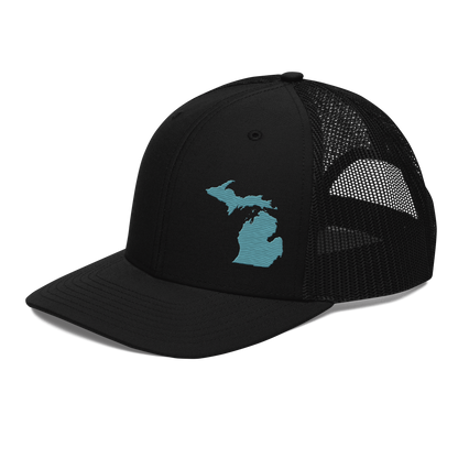 Michigan Vintage Trucker Hat | Huron Blue Outline