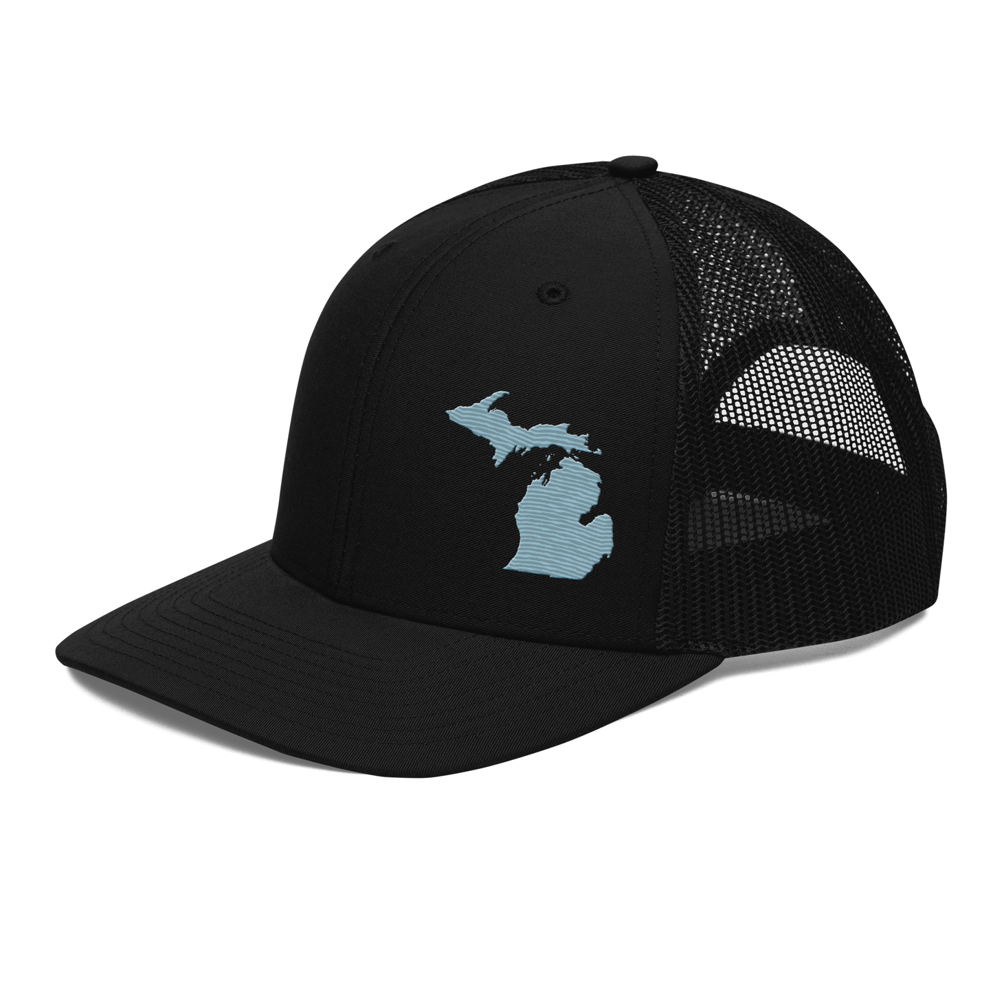 Michigan Vintage Trucker Hat | Opal Blue Outline