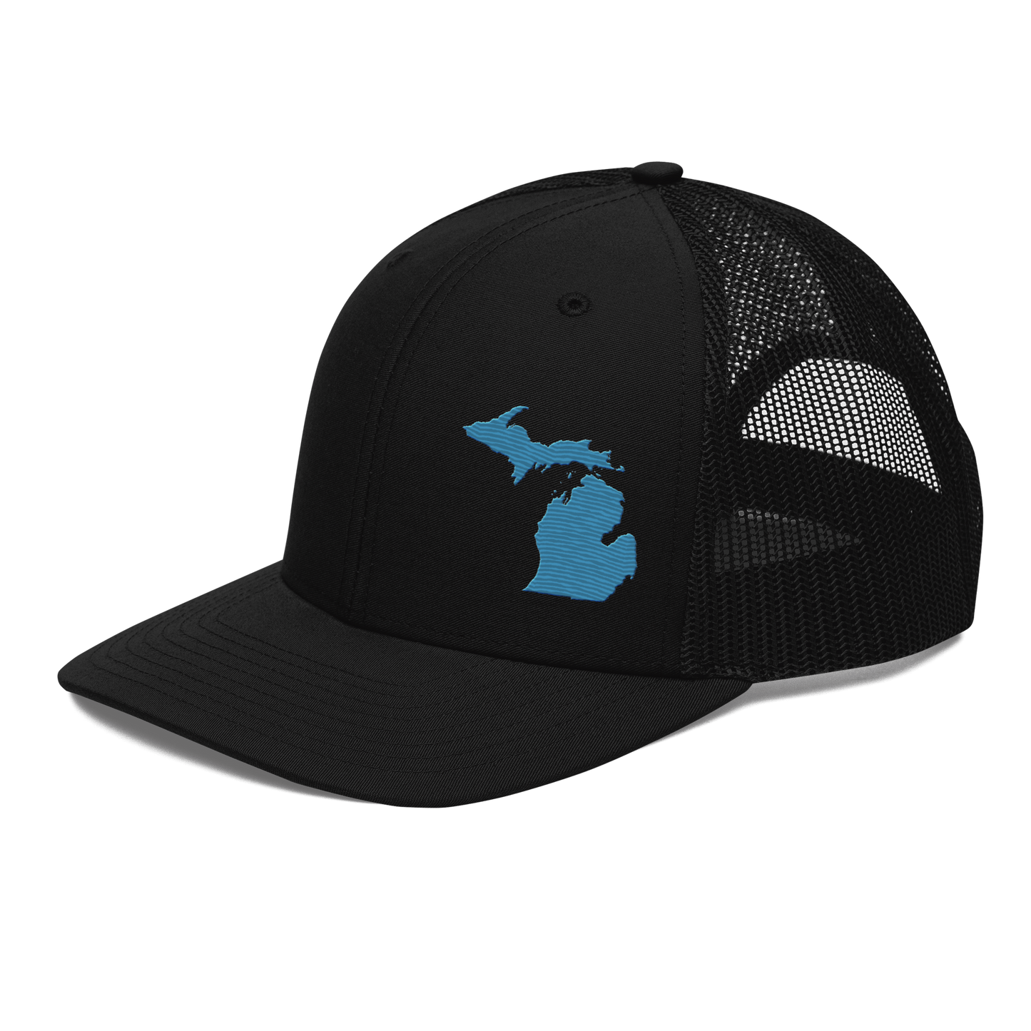 Michigan Vintage Trucker Hat | Traverse Blue Outline