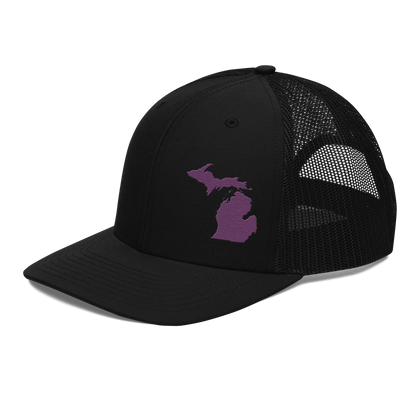 Michigan Vintage Trucker Hat | Plum Outline