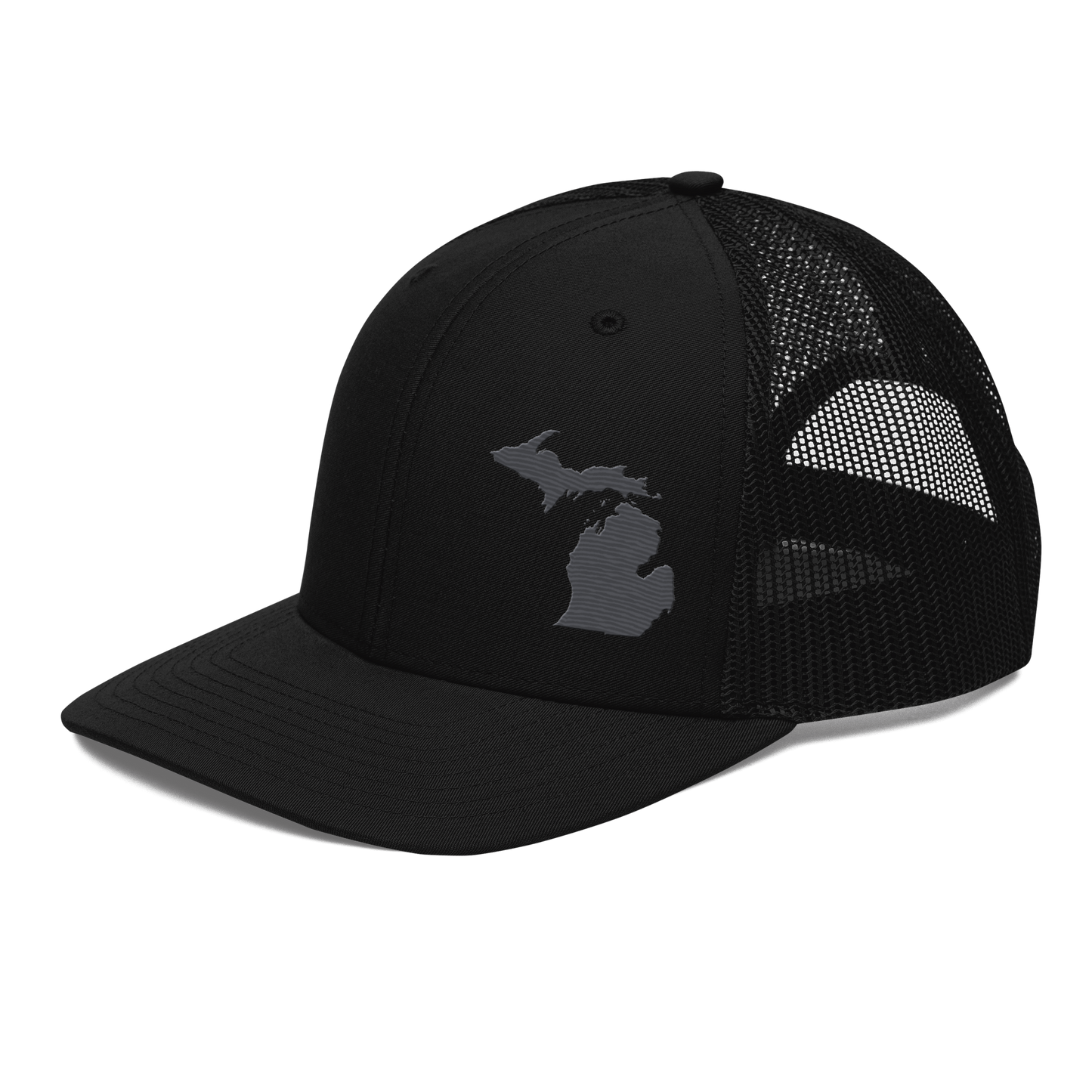 Michigan Vintage Trucker Hat | Iron Ore Grey Outline