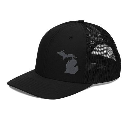 Michigan Vintage Trucker Hat | Iron Ore Grey Outline