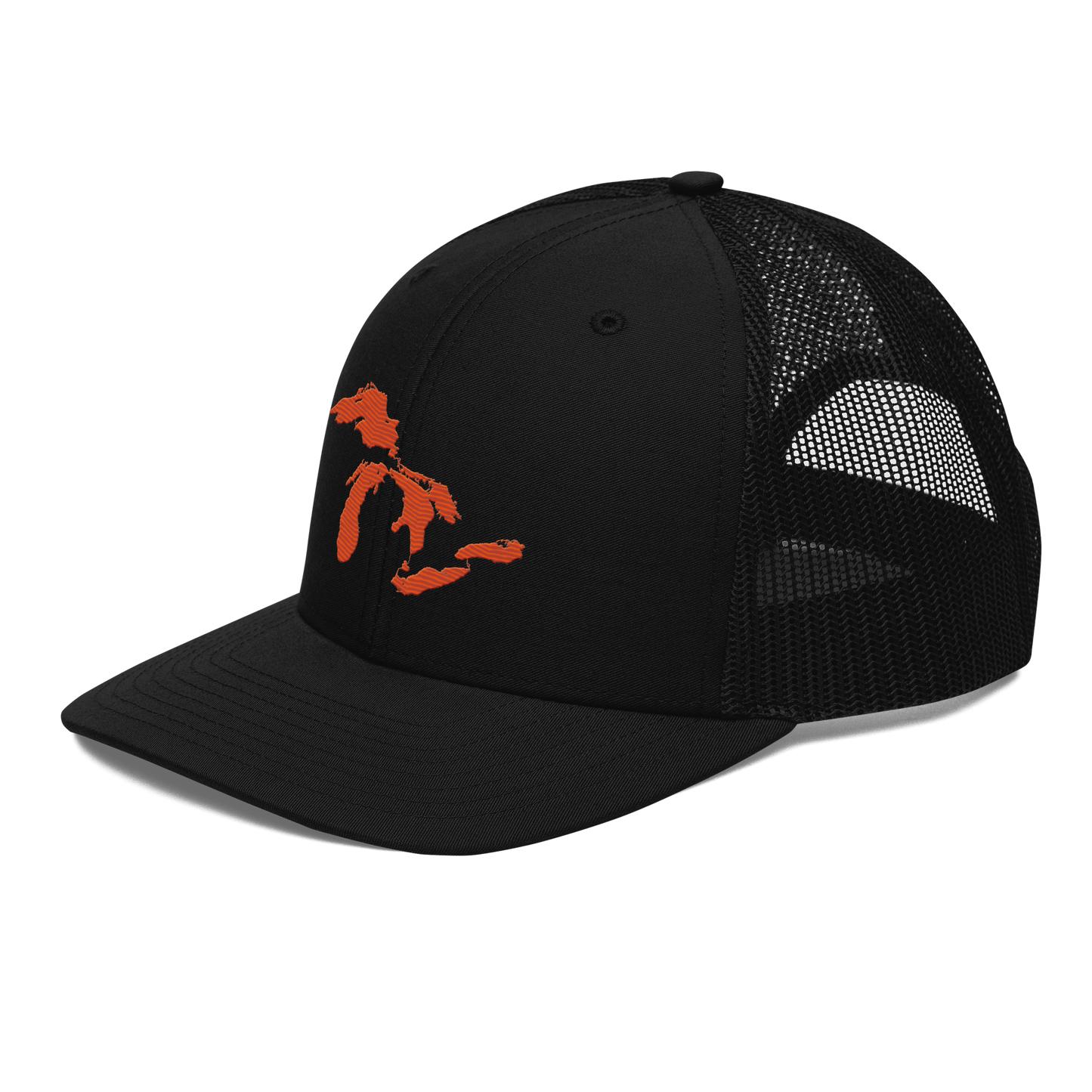 Great Lakes Vintage Trucker Hat | Maple Leaf Orange