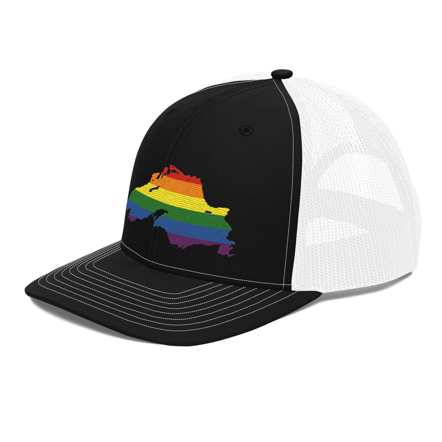 Lake Superior Vintage Trucker Hat | Rainbow Pride Edition