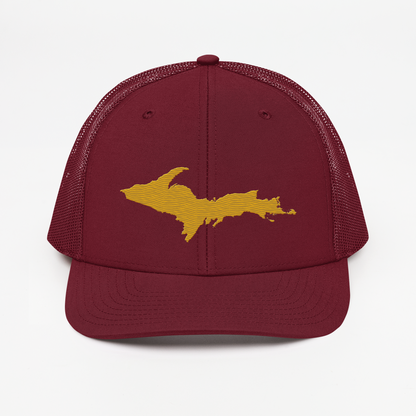 Upper Peninsula Vintage Trucker Hat | Gold