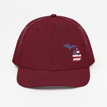 Michigan Vintage Trucker Hat | Patriotic Outline