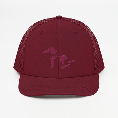 Great Lakes Vintage Trucker Hat | Ruby Red