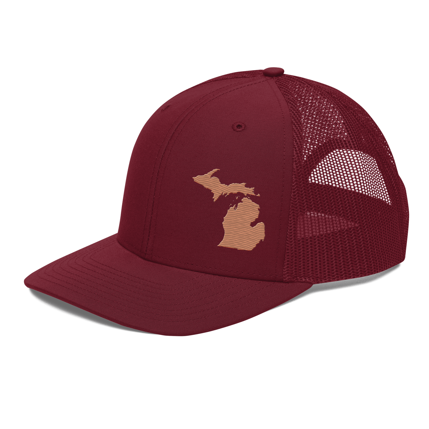 Michigan Vintage Trucker Hat | Copper Outline