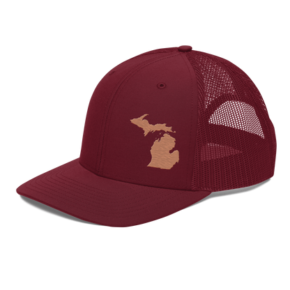 Michigan Vintage Trucker Hat | Copper Outline