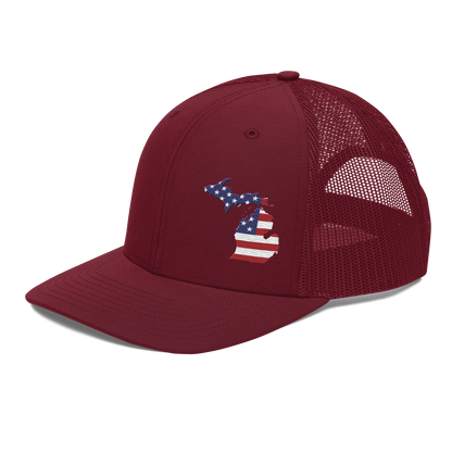 Michigan Vintage Trucker Hat | Patriotic Outline