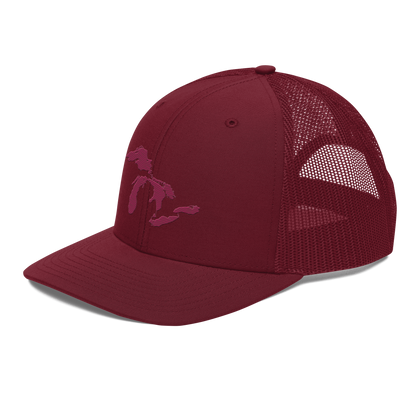 Great Lakes Vintage Trucker Hat | Ruby Red