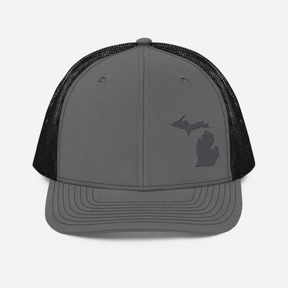 Michigan Vintage Trucker Hat | Iron Ore Grey Outline