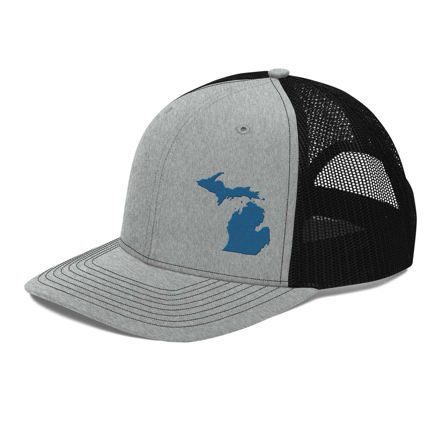 Michigan Vintage Trucker Hat | Blueberry Outline