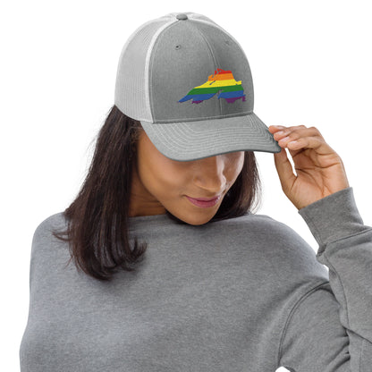 Lake Superior Vintage Trucker Hat | Rainbow Pride Edition