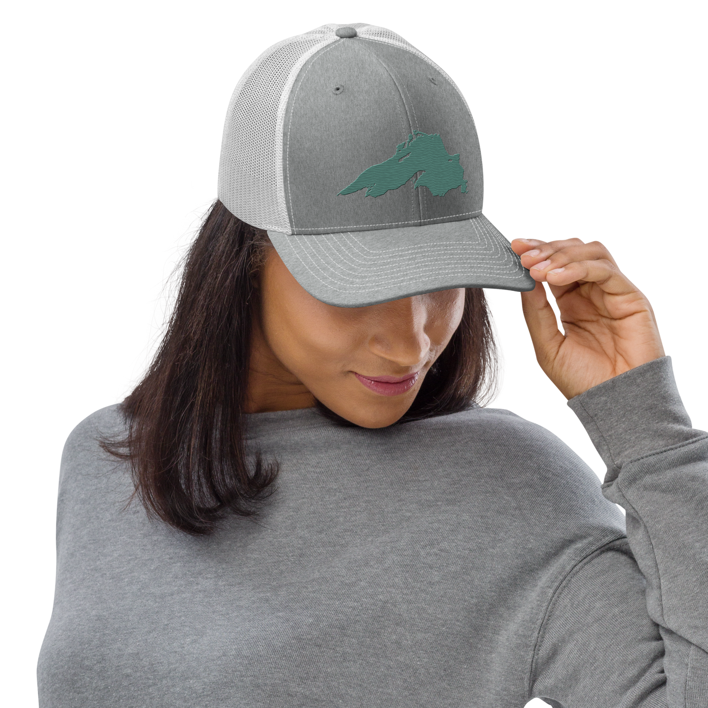 Lake Superior Vintage Trucker Hat | Copper Green