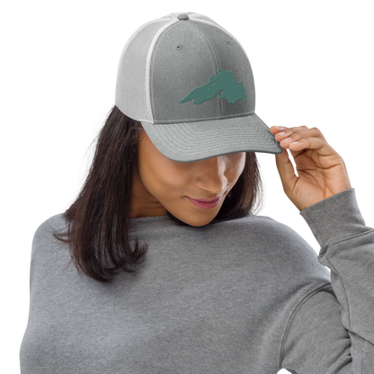 Lake Superior Vintage Trucker Hat | Copper Green