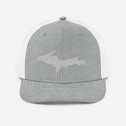 Upper Peninsula Vintage Trucker Hat | Platinum