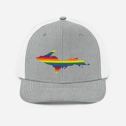 Upper Peninsula Vintage Trucker Hat | Rainbow Pride Edition