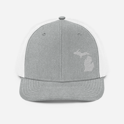 Michigan Vintage Trucker Hat | Platinum Outline