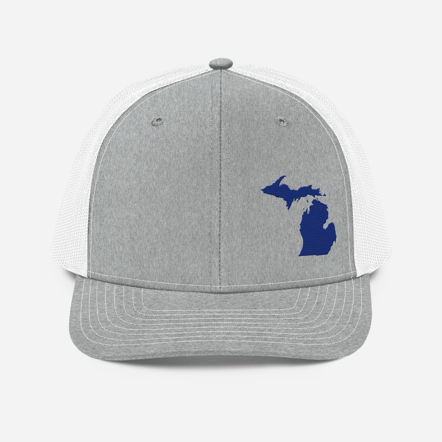 Michigan Vintage Trucker Hat | Bourbon Blue Outline