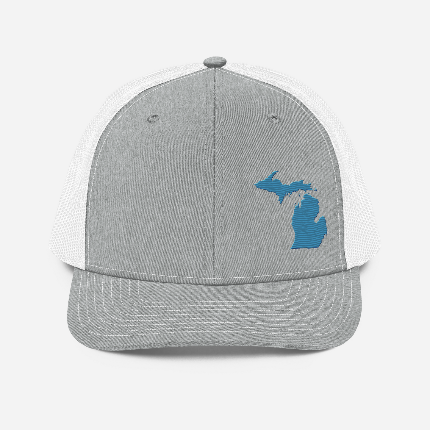 Michigan Vintage Trucker Hat | Traverse Blue Outline