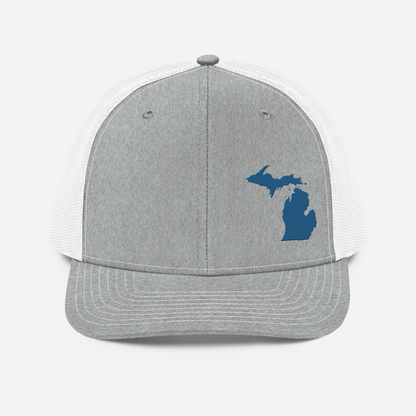 Michigan Vintage Trucker Hat | Blueberry Outline