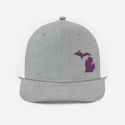 Michigan Vintage Trucker Hat | Plum Outline