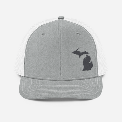 Michigan Vintage Trucker Hat | Iron Ore Grey Outline