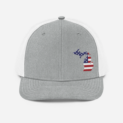 Michigan Vintage Trucker Hat | Patriotic Outline