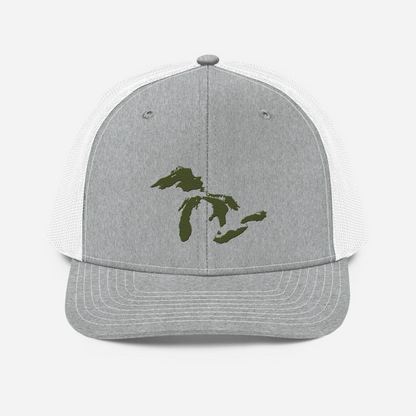 Great Lakes Vintage Trucker Hat | Army Green