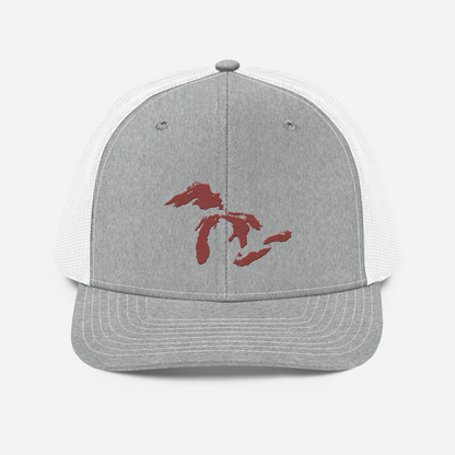 Great Lakes Vintage Trucker Hat | Ore Dock Red