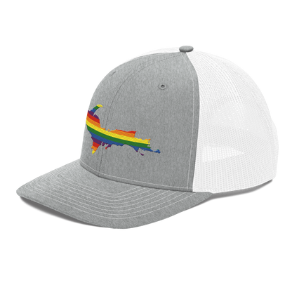 Upper Peninsula Vintage Trucker Hat | Rainbow Pride Edition