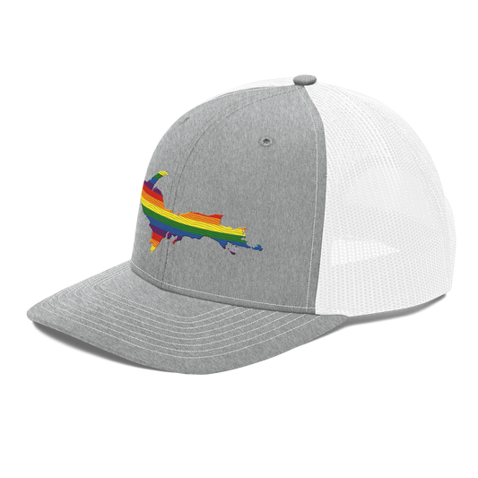 Upper Peninsula Vintage Trucker Hat | Rainbow Pride Edition