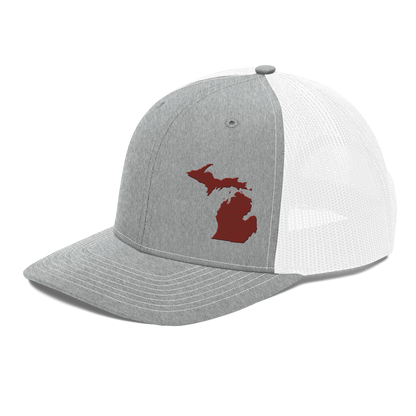 Michigan Vintage Trucker Hat | Cherryland Red Outline