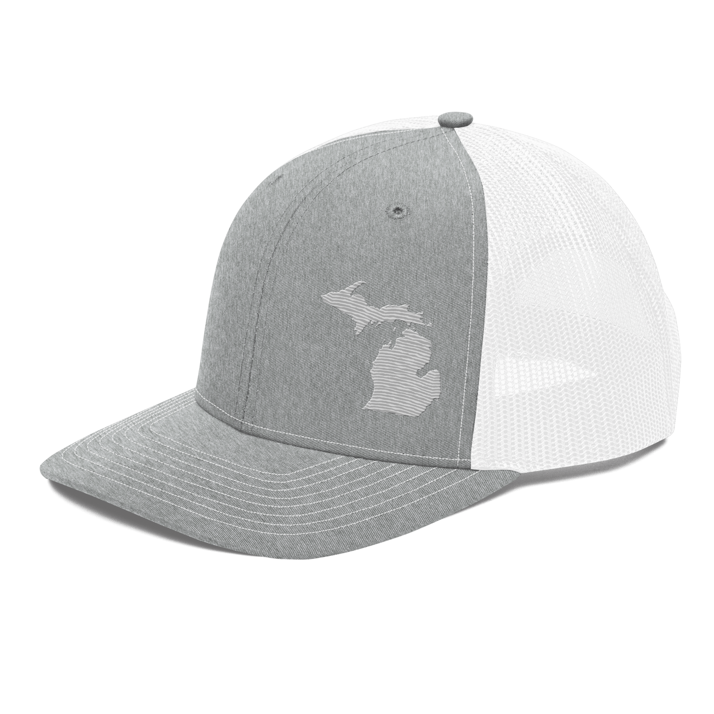 Michigan Vintage Trucker Hat | Platinum Outline