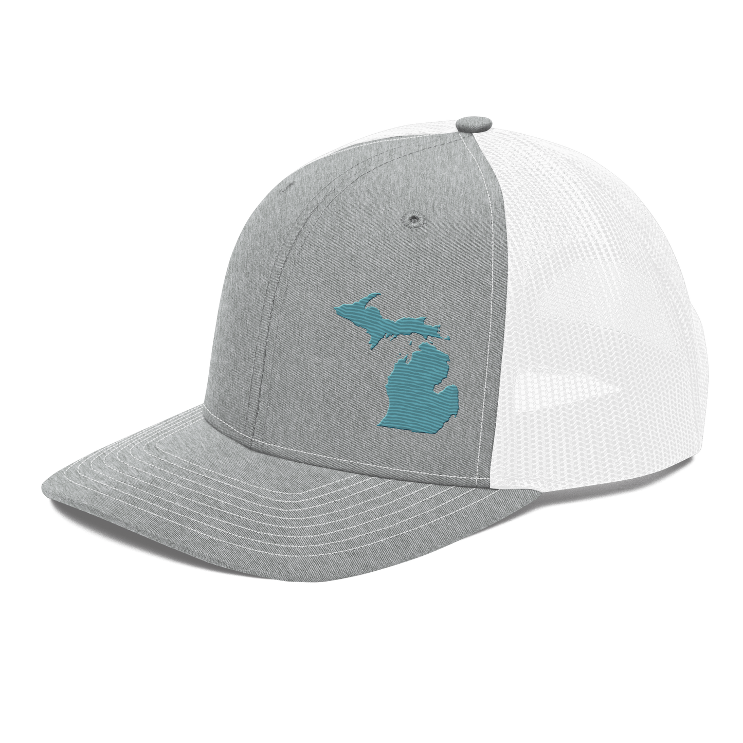 Michigan Vintage Trucker Hat | Huron Blue Outline