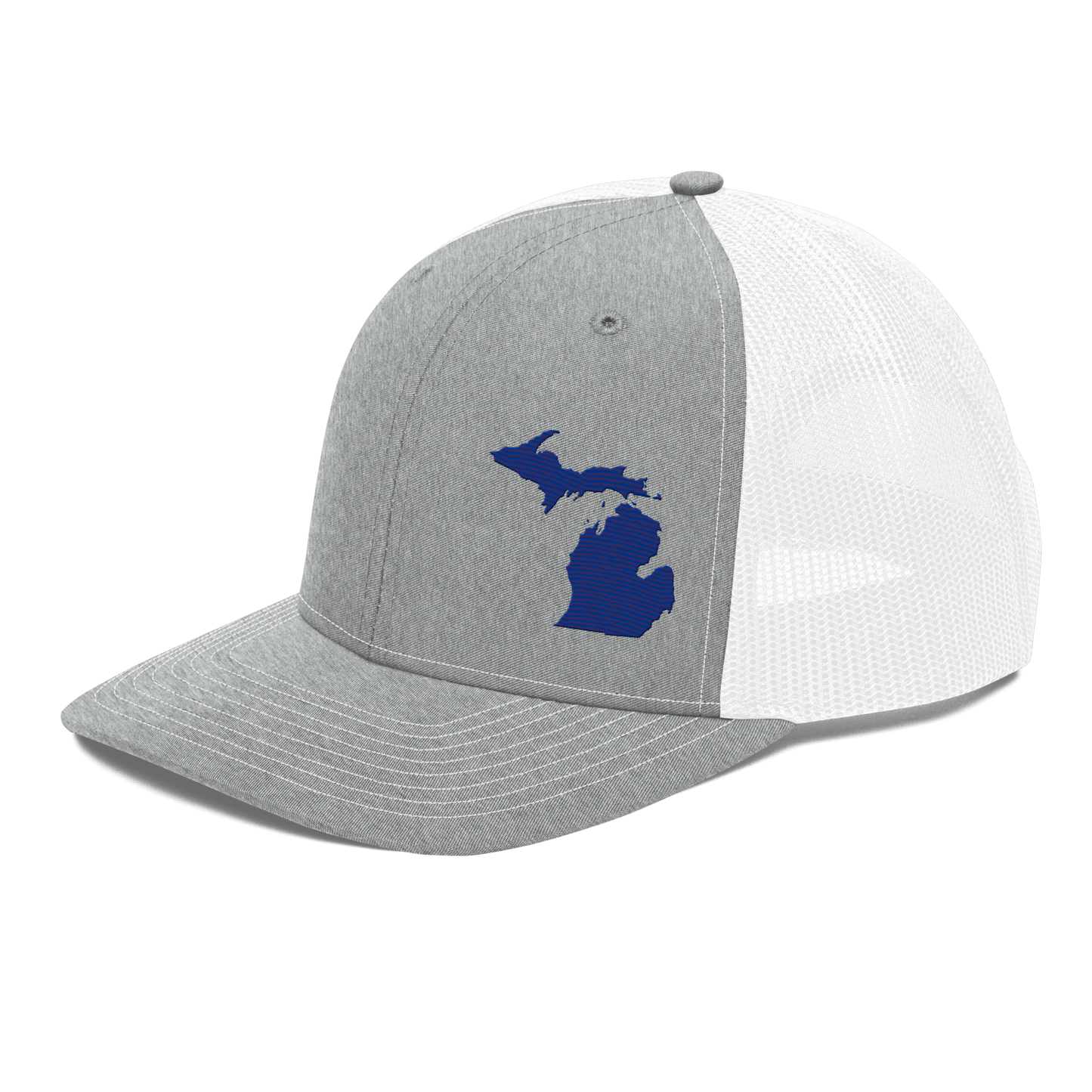 Michigan Vintage Trucker Hat | Bourbon Blue Outline