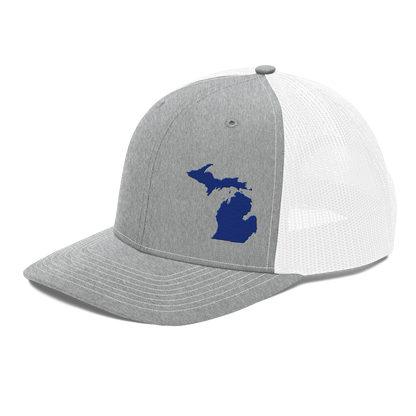 Michigan Vintage Trucker Hat | Bourbon Blue Outline