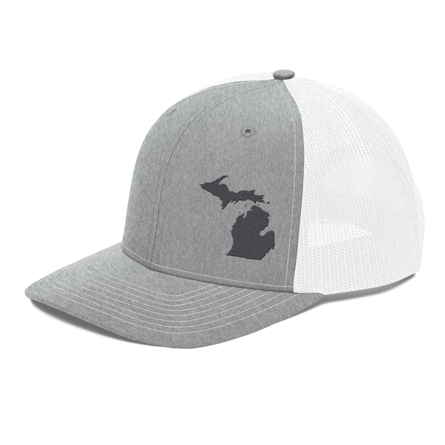 Michigan Vintage Trucker Hat | Iron Ore Grey Outline