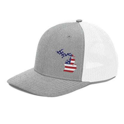 Michigan Vintage Trucker Hat | Patriotic Outline