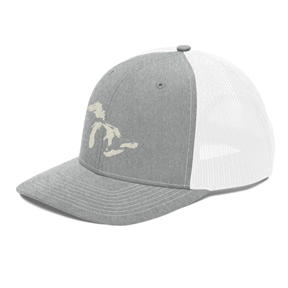 Great Lakes Vintage Trucker Hat | Ivory White