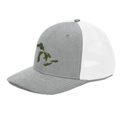 Great Lakes Vintage Trucker Hat | Army Green