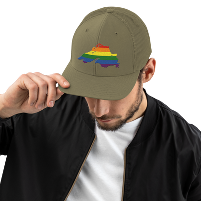 Lake Superior Vintage Trucker Hat | Rainbow Pride Edition