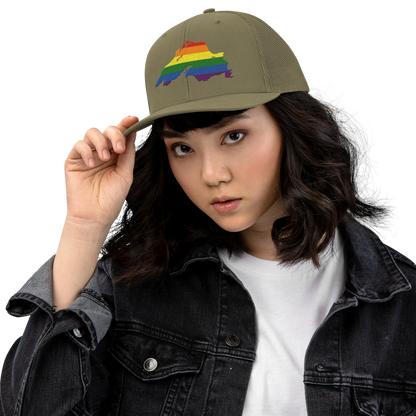 Lake Superior Vintage Trucker Hat | Rainbow Pride Edition