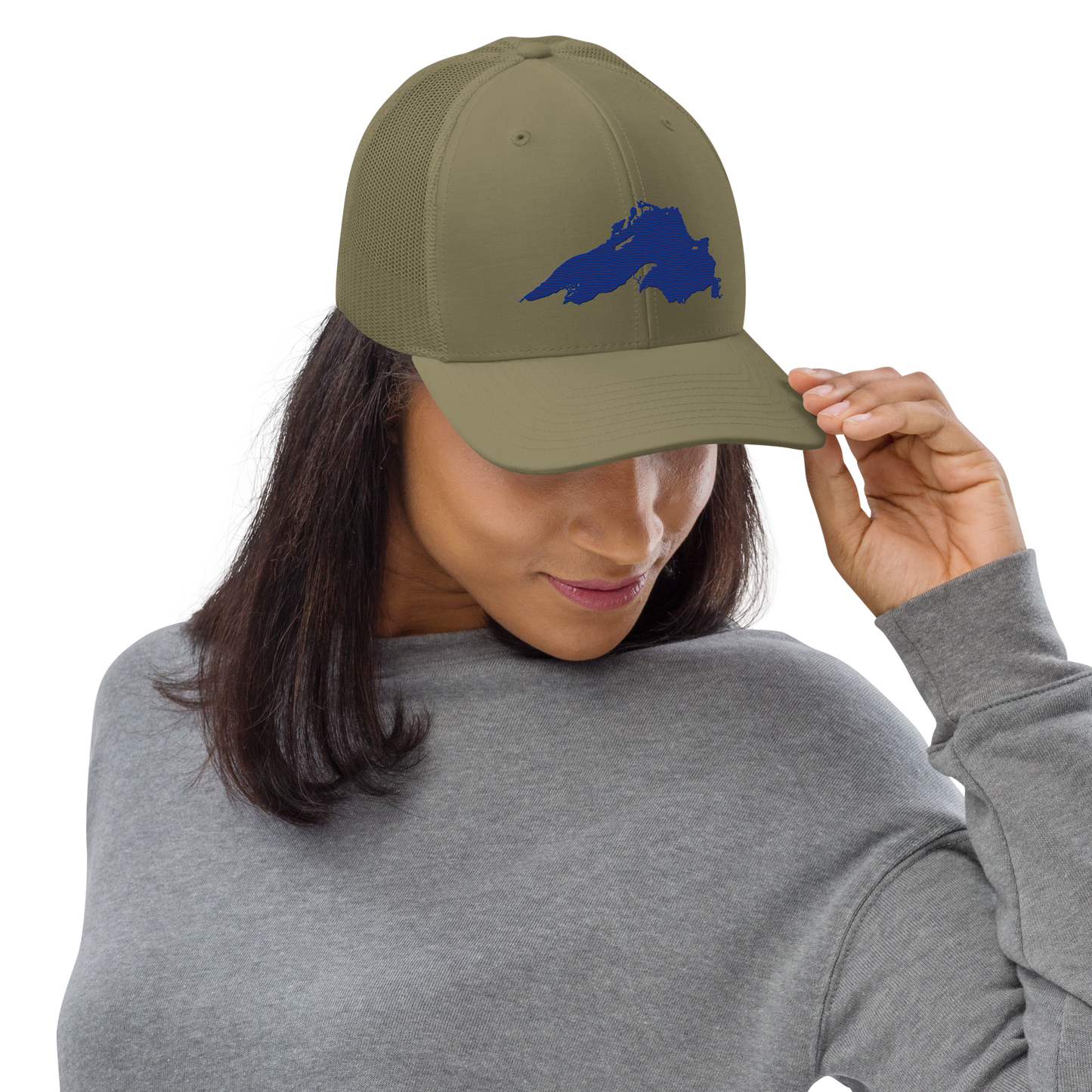 Lake Superior Vintage Trucker Hat | Bourbon Blue