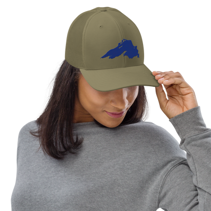 Lake Superior Vintage Trucker Hat | Bourbon Blue