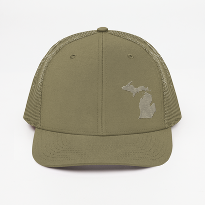 Michigan Vintage Trucker Hat | Petoskey Beige Outline