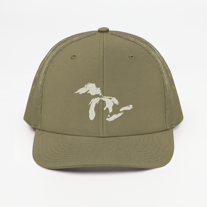 Great Lakes Vintage Trucker Hat | Ivory White