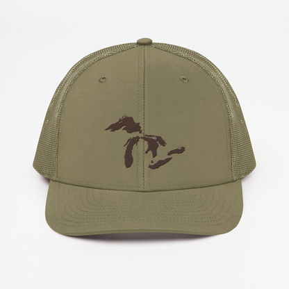 Great Lakes Vintage Trucker Hat | Hickory Brown